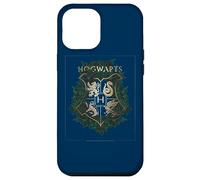 Harry Potter Hogwarts Green and Gold Floral Crest Coque pour iPhone 12 Pro Max
