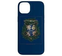 Harry Potter Hogwarts Green and Gold Floral Crest Coque pour iPhone 14 Plus