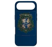 Harry Potter Hogwarts Green and Gold Floral Crest Coque pour iPhone Air