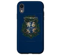 Harry Potter Hogwarts Green and Gold Floral Crest Coque pour iPhone XR
