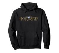 Harry Potter Hogwarts Legacy Logo Sweat à Capuche, Unisexe pour Adultes, Noir, S