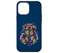 Harry Potter Hogwarts Multi-Colored Floral Crest Coque pour iPhone 12 Pro Max