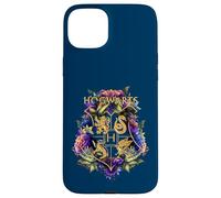 Harry Potter Hogwarts Multi-Colored Floral Crest Coque pour iPhone 15 Plus