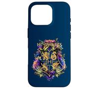 Harry Potter Hogwarts Multi-Colored Floral Crest Coque pour iPhone 16 Pro