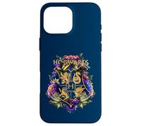 Harry Potter Hogwarts Multi-Colored Floral Crest Coque pour iPhone 16 Pro Max