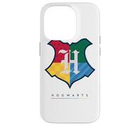 Harry Potter Hogwarts Multi Colored Shield Crest Coque pour iPhone 14 Pro