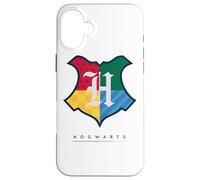 Harry Potter Hogwarts Multi Colored Shield Crest Coque pour iPhone 16 Plus