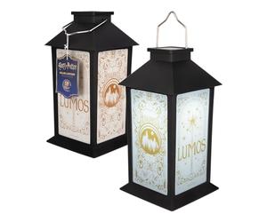 Harry Potter Hogwarts Printed Solar Lantern, Outdoor Use with Carry Handle, Dusk-to-Dawn Sensor, Officially Licensed - Paladone