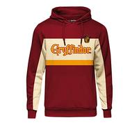 Harry Potter Hoodie avec Motif de Bloc de l'équipe Gryffondor pour Hommes Femmes Unisexe Coton Rouge - XXL