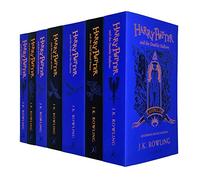 Harry Potter House Ravenclaw Edition Series Collection 7 livres par JK Rowling (Pierre philosophale, Chambre des secrets, Prisonnier d'Azkaban, Coupe de feu, Ordre du Phénix et plus)