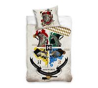 Harry Potter Housse de couette avec taie d'oreiller 140x200 + 70x90 CM Coton