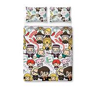 Harry Potter Housse de Couette Motif scène | Housse de Couette réversible 2 côtés, taie d'oreiller Officielle (Double)