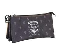 Harry Potter Howgarts-Trousse Triple FAN, Noir