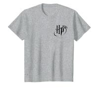 Harry Potter HP Logo Pocket T-Shirt, Enfant, Gris Chiné, 2 Ans
