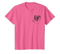 Harry Potter HP Logo Pocket T-Shirt, Enfant, Rose Chiné, 4 Ans