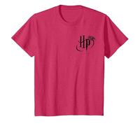 Harry Potter HP Logo Pocket T-Shirt, Enfant, Rouge Chiné, 6 Ans
