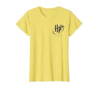 Harry Potter HP Logo Pocket T-Shirt, Femme, Citron, M
