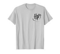 Harry Potter HP Logo Pocket T-Shirt, Homme, Argent, XL