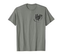 Harry Potter HP Logo Pocket T-Shirt, Homme, Vert Kaki chiné, 3XL