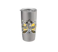Harry Potter Hufflepuff Broomstick Badger Logo Gobelet isotherme en acier inoxydable double paroi