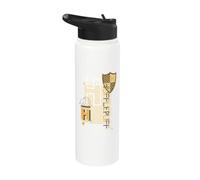 Harry Potter Hufflepuff Pattern Crest Stainless Steel Insulated Water Bottle