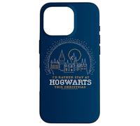 Harry Potter I'd Rather Stay At Hogwarts This Christmas Coque pour iPhone 16 Pro