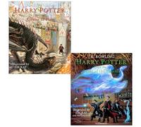 Harry Potter Illustrated Edition Collection 2 Books Set By J.K. Rowling (Harry Potter and the Goblet of Fire & Harry Potter and the Order of the Phoenix)