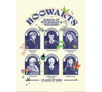 Harry Potter - imprimé "Class Of 1991", panneau d'information PM9026 (40 cm x 30 cm) (Bleu)