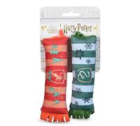 Harry Potter Jouet couineur en Peluche Gryffondor et Serpentard | Jouets pour Chiens en Peluche avec couineur, 20,3 cm - Lot de 2