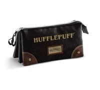 Harry Potter Legacy Hufflepuff-Trousse Triple, Brun, 23 x 11 cm