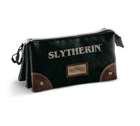 Harry Potter Legacy Slytherin-Trousse Triple, Vert, 23 x 11 cm