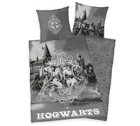 Harry Potter Linge de Lit Réversible Hogwarts 2tlg 135 X 200 CM 80 X 80 CM