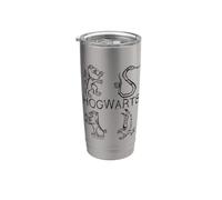 Harry Potter Literary Crests Gobelet isotherme en acier inoxydable double paroi