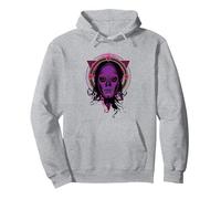 Harry Potter Lord Voldemort Death Eater Mask Sweat à Capuche, Unisexe pour Adultes, Gris Chiné, S