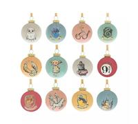 Harry Potter Lot de 12 mini boules de Noël Hedwige Dobby Poudlard dans une boîte cadeau
