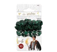 Harry Potter - Lot de 3 Chouchous - Coiffure Facile - Accessoire Officiel de l'École de Poudlard - Maison Serpentard