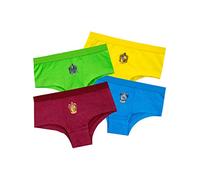 Harry Potter - Lot de 4 Culottes - Hogwarts - Fille - Multicolore - 7-8 Ans