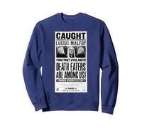 Harry Potter Lucius Malfoy a surpris des mangemorts Parmi Nous Sweatshirt, Unisexe pour Adultes, Bleu Marine, XXL