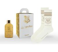 Harry Potter Lumos Coffret cadeau - Gel douche scintillant 300 ml + chaussettes | Soin magique et style Poudlard pour les vrais fans de Potter