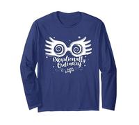 Harry Potter Luna Lovegood Exceptionally Ordinary Manche Longue, Unisexe pour Adultes, Bleu Marine, XXL