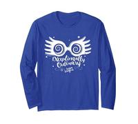 Harry Potter Luna Lovegood Exceptionally Ordinary Manche Longue, Unisexe pour Adultes, Bleu Royal, S