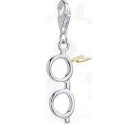 Harry Potter Lunettes en argent sterling et Lightning Bolt Clip sur le charme