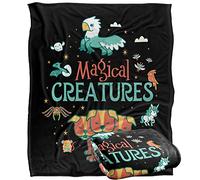 HARRY POTTER Magical Creatures Plaid Ultra Doux au Toucher Soyeux - 152 x 127 cm