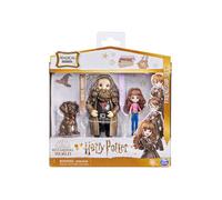 Harry Potter Magical Mini - Coffret amitie : Hermione Granger, Rubeus Hagrid, Fang - Set Figurines et Creature + carte offerte