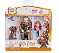 Harry potter magical mini - coffret amitie : hermione granger rubeus hagrid fang - set figurines et creature + carte offerte