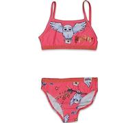 Harry Potter Maillot de Bain Fille Hedwig (as8, âge, 4_Ans, régulier, Rose foncé)