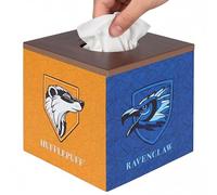 Harry Potter Maisons de Poudlard Boîte à mouchoirs en Bois, Housse décorative 14x14x14 cm (A)