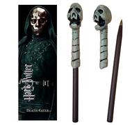 Harry Potter Mangemort Crâne Baguette Stylo Et Marque-page Noble Collection