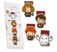 Harry Potter Marque Page Magnétique Marque-pages, Accessoires Livre Mignon, Cadeau Original pour Femme Enfant Liseuse Livre (Multi Pack de 4)
