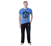 Harry Potter Mens' Hogwarts All Houses Wizarding World Sleep Pajama Set (Ravenclaw, Large)